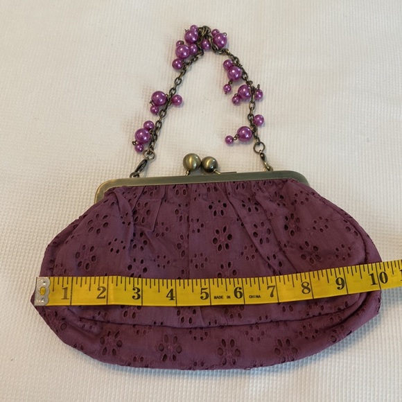 Tara Jarmon for Target Purple Mini Purse with Beaded straps - Picture 8 of 12